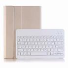 For Huawei MatePad T8 Ultra-thin Detachable Bluetooth Keyboard Leather Tablet Case with Stand & Sleep Function & Backlight(Gold) - 1