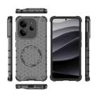 For Redmi Note 14 4G 163.25mm Global Honeycomb Magnetic Ring Shockproof Phone Case(Black) - 3