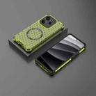 For Redmi Note 14 4G 163.25mm Global Honeycomb Magnetic Ring Shockproof Phone Case(Green) - 2