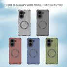 For Redmi A5 4G 171.7mm / Poco C71 Honeycomb Magnetic Ring Shockproof Phone Case(Red) - 2