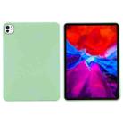 For iPad Pro 13 2024 Pure Color Liquid Silicone Shockproof Tablet Case(Green) - 2