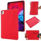 For iPad Pro 13 2024 Pure Color Liquid Silicone Shockproof Tablet Case(Red) - 1