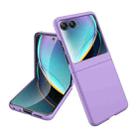 For Motorola Razr 50 Ultra Skin Feel Oil Spray Integrated PC Phone Case(Purple) - 1