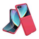 For Motorola Razr 50 Ultra Skin Feel Oil Spray Integrated PC Phone Case(Red) - 1