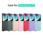 For Motorola Razr 50 Skin Feel Oil Spray Integrated PC Phone Case(Blue) - 2