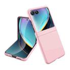 For Motorola Razr 50 Skin Feel Oil Spray Integrated PC Phone Case(Pink) - 1