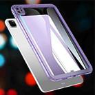 For iPad Pro 12.9 2022 / 2021 / 2020 Clear Acrylic Hybrid TPU Tablet Case(Purple) - 2