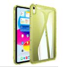 For iPad 10th Gen 10.9 2022 Clear Acrylic Hybrid TPU Tablet Case(Yellow) - 1