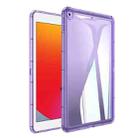 For iPad 10.2 2021 / 2020 / 2019 Clear TPU Tablet Case(Purple) - 1