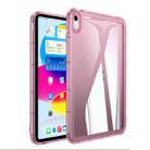 For iPad mini 6 Clear Acrylic Hybrid TPU Tablet Case(Pink) - 1