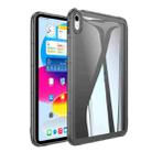 For iPad mini 6 Clear Acrylic Hybrid TPU Tablet Case(Black) - 1
