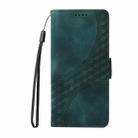 For Sony Xperia 10 VI Embossed Rhombus Starry Leather Phone Case(Green) - 2