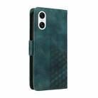 For Sony Xperia 10 VI Embossed Rhombus Starry Leather Phone Case(Green) - 3