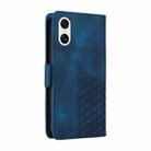 For Sony Xperia 10 VI Embossed Rhombus Starry Leather Phone Case(Blue) - 3