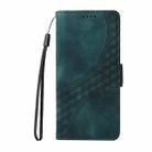 For Sony Xperia 5 V Embossed Rhombus Starry Leather Phone Case(Green) - 2