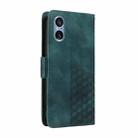 For Sony Xperia 5 V Embossed Rhombus Starry Leather Phone Case(Green) - 3