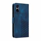 For Sony Xperia 5 VI Embossed Rhombus Starry Leather Phone Case(Blue) - 3