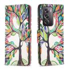 For OPPO Reno12 Pro Global Colored Drawing Pattern Leather Phone Case(Tree Life) - 1