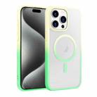 For iPhone 15 Pro Colorful MagSafe PC + TPU Phone Case(Fruit Green) - 1