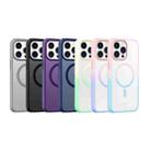 For iPhone 15 Pro Colorful MagSafe PC + TPU Phone Case(Purple) - 2