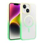 For iPhone 14 / 13 Colorful MagSafe PC + TPU Phone Case(Fruit Green) - 1