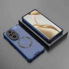 For Honor 200 Pro Honeycomb Magnetic Ring Shockproof Phone Case(Blue) - 2