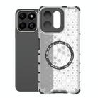 For Honor Play 60 Plus 5G Honeycomb Magnetic Ring Shockproof Phone Case(White) - 1