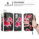 For Samsung Galaxy S24 5G POLA Flower Multi-functional Zipper Wallet Leather Phone Case(Black) - 3