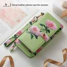 For Samsung Galaxy S23+ 5G POLA Flower Multi-functional Zipper Wallet Leather Phone Case(Green) - 2