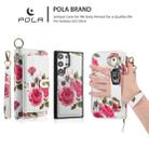 For Samsung Galaxy S23 Ultra 5G POLA Flower Multi-functional Zipper Wallet Leather Phone Case(Beige) - 3