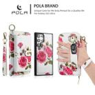 For Samsung Galaxy S22 5G POLA Flower Multi-functional Zipper Wallet Leather Phone Case(Beige) - 3