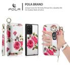 For Samsung Galaxy Note20 POLA Flower Multi-functional Zipper Wallet Leather Phone Case(Beige) - 3