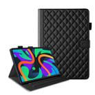 For Lenovo Tab M11 / Xiaoxin Pad 11 2024 Rhombus Lattice Leather Tablet Case(Black) - 1