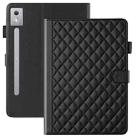 For Lenovo Xiaoxin Pad Pro 12.7 2025 Rhombus Lattice Leather Tablet Case(Black) - 3