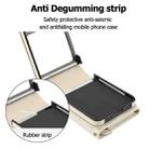 For Samsung Galaxy Z Flip7 5G Splicing Rhombic Texture Phone Case with Long & Short Lanyard, Not Included Pen(Beige) - 3
