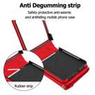 For Samsung Galaxy Z Flip7 5G Splicing Rhombic Texture Phone Case with Long & Short Lanyard, Not Included Pen(Red) - 3