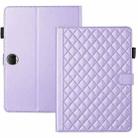 For Honor Pad 9 Rhombus Lattice Leather Tablet Case(Purple) - 3