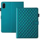 For Honor Pad X9 / X8 Pro Rhombus Lattice Leather Tablet Case(Dark Green) - 3