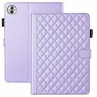 For Honor Pad 10 12.1 inch 2025 Rhombus Lattice Leather Tablet Case(Purple) - 2