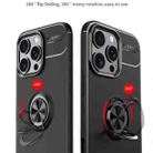 For iPhone 16 Pro Max Metal Ring Holder TPU Phone Case(Black) - 3