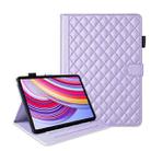 For Xiaomi Redmi Pad Pro 12.1 Rhombus Lattice Leather Tablet Case(Purple) - 1