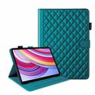 For Xiaomi Redmi Pad Pro 12.1 Rhombus Lattice Leather Tablet Case(Dark Green) - 1