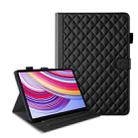 For Xiaomi Redmi Pad Pro 12.1 Rhombus Lattice Leather Tablet Case(Black) - 1