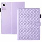 For Xiaomi Redmi Pad SE Rhombus Lattice Leather Tablet Case(Purple) - 3