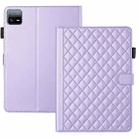 For Xiaomi Pad 6 / 6 Pro Rhombus Lattice Leather Tablet Case(Purple) - 3