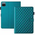 For Xiaomi Pad 6 / 6 Pro Rhombus Lattice Leather Tablet Case(Dark Green) - 3