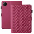 For Xiaomi Redmi Pad SE 8.7 Rhombus Lattice Leather Tablet Case(Red) - 3