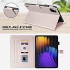 For Xiaomi Pad 7 / 7 Pro Rhombus Lattice Leather Tablet Case(Rose Gold) - 3