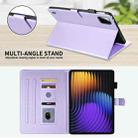 For Xiaomi Pad 7 / 7 Pro Rhombus Lattice Leather Tablet Case(Purple) - 3