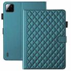 For Xiaomi Pad 7 / 7 Pro Rhombus Lattice Leather Tablet Case(Dark Green) - 2